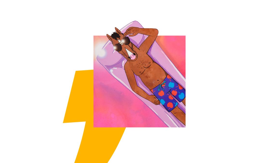 Bojack Horseman na piscina
