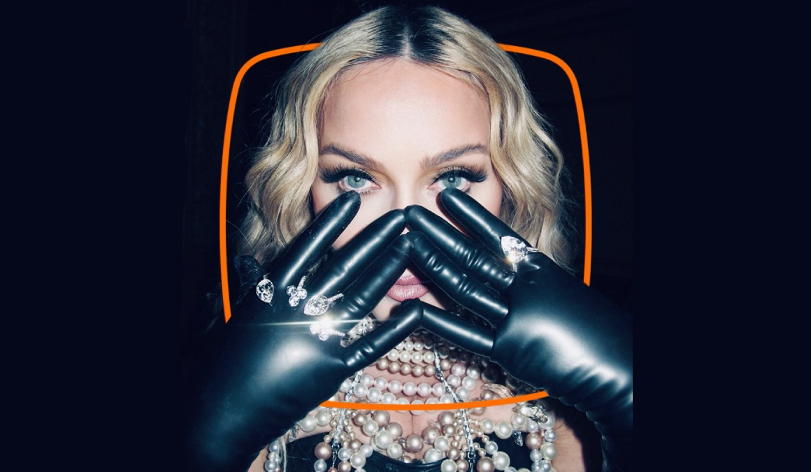 Madonna para o banco Itaú